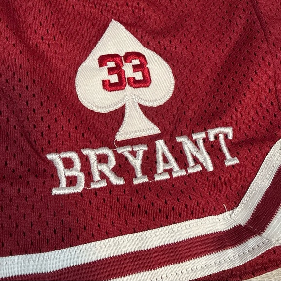 Headgear Classics Kobe Bryant #33 Lower Merion Maroon Basketball Shorts Sz L G72 - Picture 4 of 7